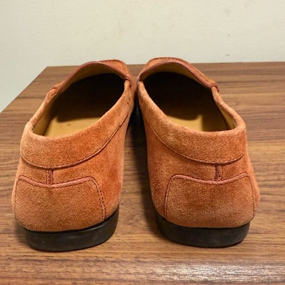 Tod\'s Burnt Orange Suede Slip-On Loafers main image 6